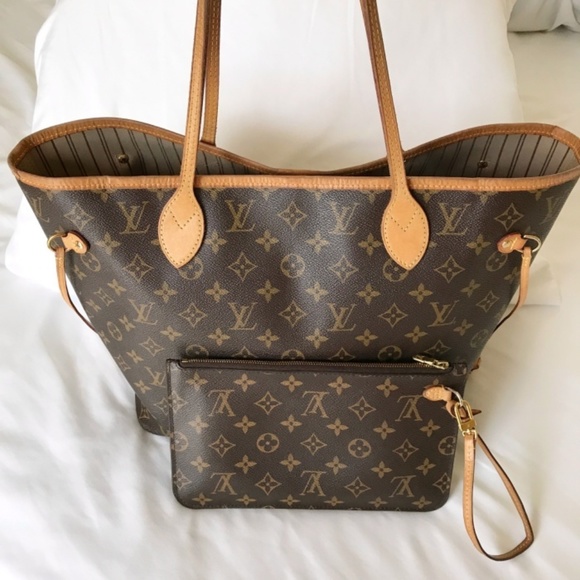 Louis Vuitton Handbags - LOUIS VUITTON Monogram Neverfull MM with Pouch